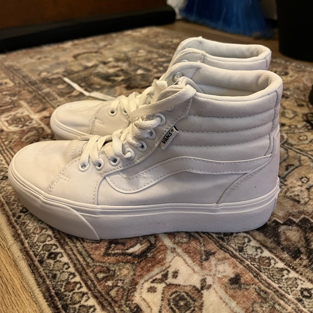 White Hightop Vans